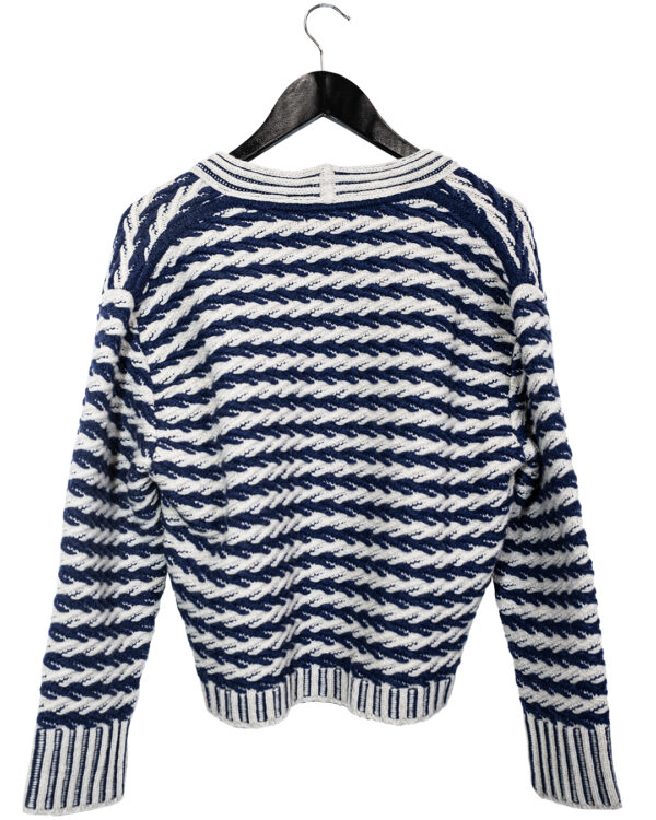 Cardigan Intreccio Blu | DIEGO ZORODDU