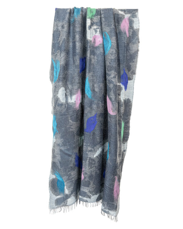 Stola Agugliata Blu Grigio | DIEGO ZORODDU