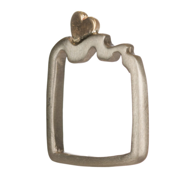 Onda Argento Opaco e Cuore Bronzo Brillante | DIEGO ZORODDU