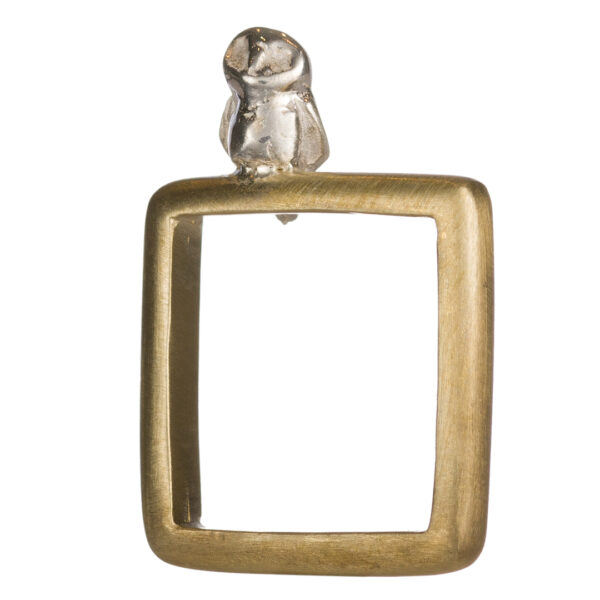Civetta Argento Brillante e Anello Bronzo Opaco | DIEGO ZORODDU