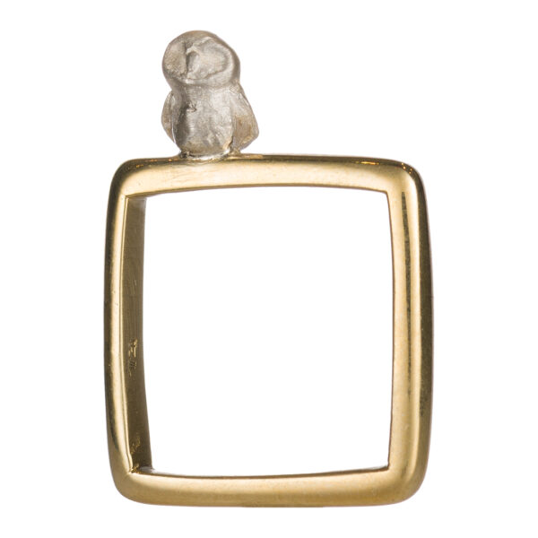 Civetta Argento Opaco e Anello Bronzo Brillante | DIEGO ZORODDU
