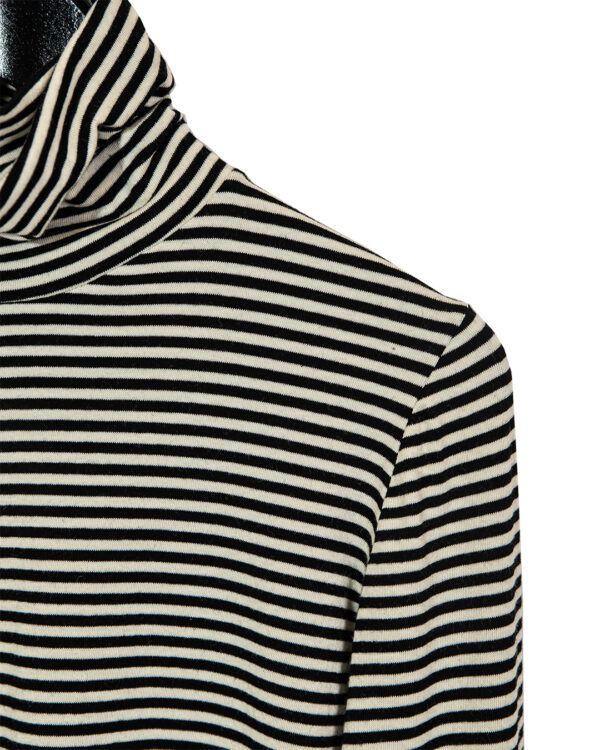 Maglia Collo Righe Nere | DIEGO ZORODDU