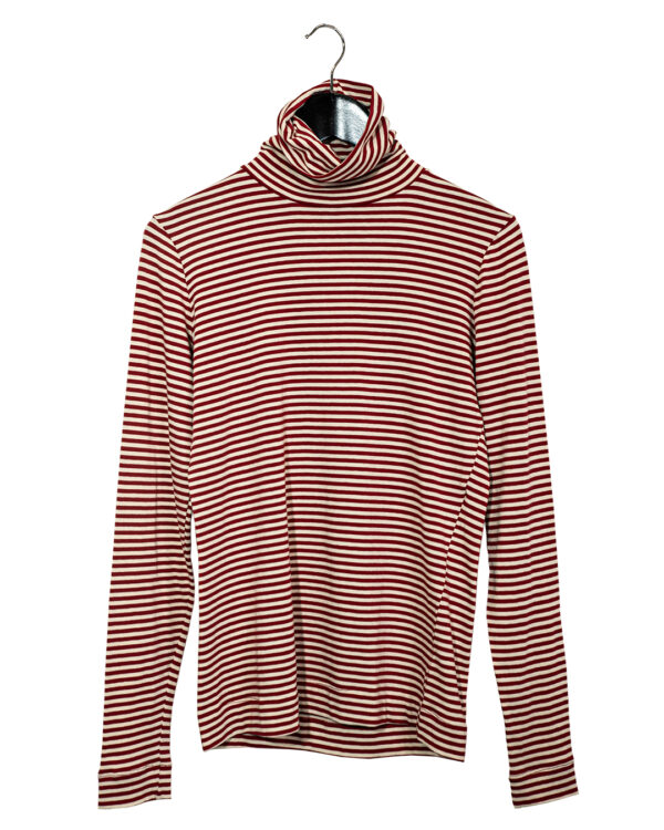 Maglia Collo Righe Rosse | DIEGO ZORODDU