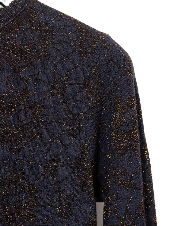 Maglia Blu Filo Bronzo | DIEGO ZORODDU