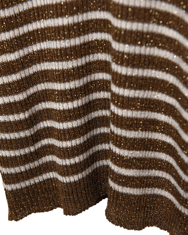 Maglia Righe Caramello | DIEGO ZORODDU