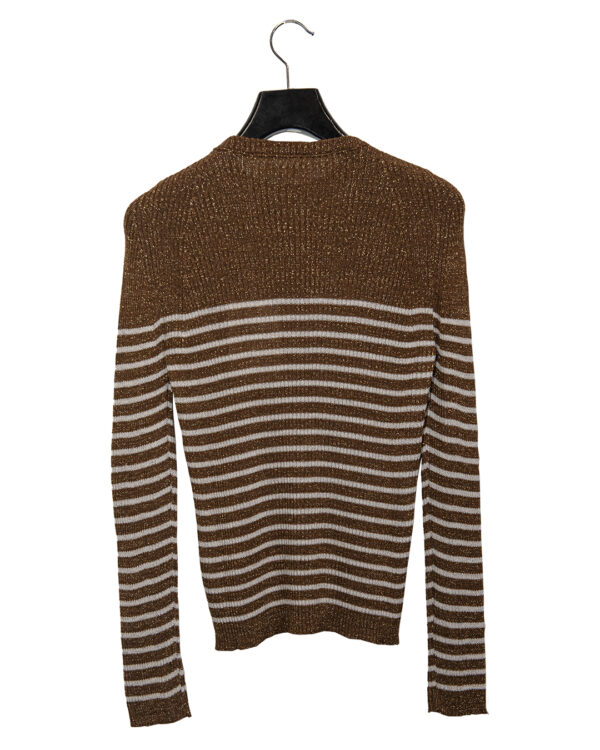 Maglia Righe Caramello | DIEGO ZORODDU