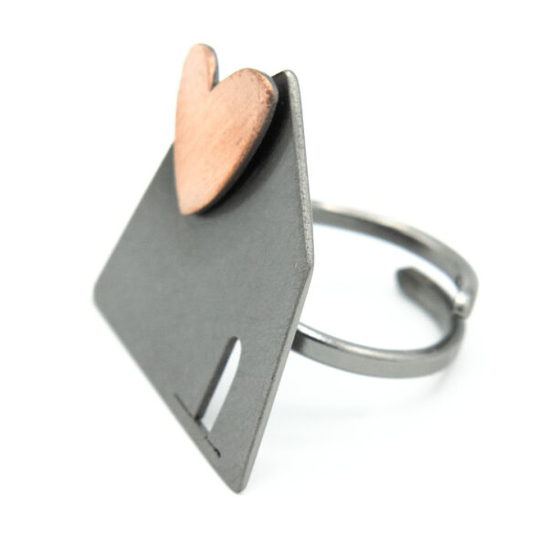 Anello Cuore Rame | DIEGO ZORODDU