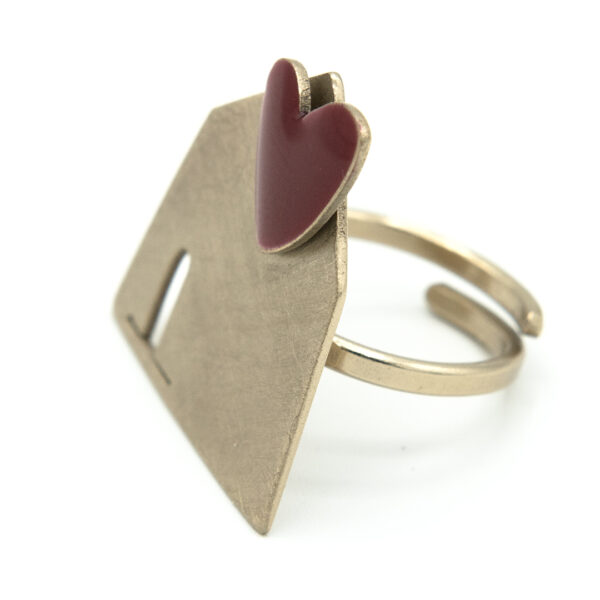 Anello Cuore Rosso | DIEGO ZORODDU