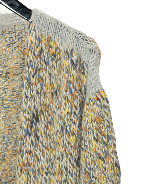 Cardigan Azzurro Melange | DIEGO ZORODDU