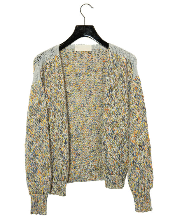 Cardigan Azzurro Melange | DIEGO ZORODDU