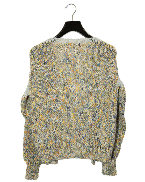 Cardigan Azzurro Melange | DIEGO ZORODDU