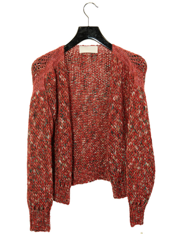 Cardigan Corallo Melange | DIEGO ZORODDU
