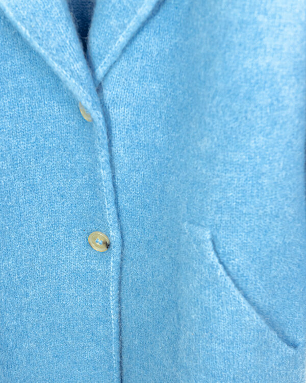 Cappotto Alpaca Azzurro | DIEGO ZORODDU