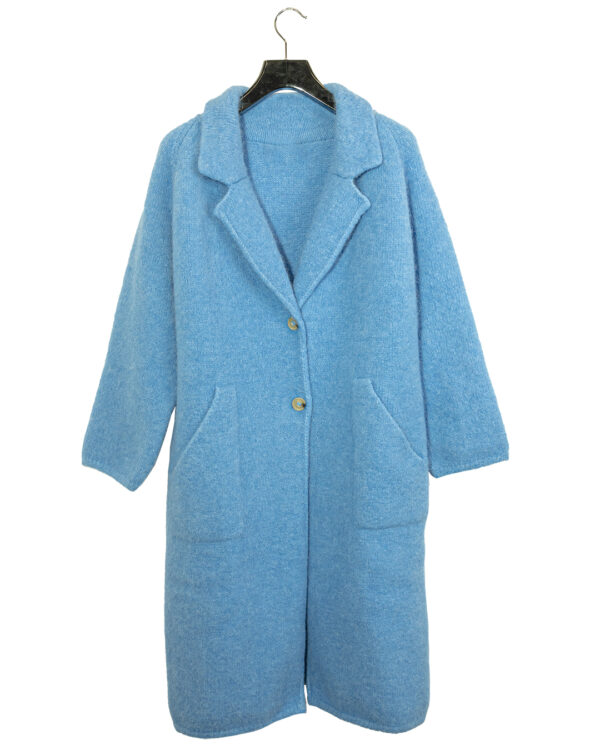 Cappotto Alpaca Azzurro | DIEGO ZORODDU
