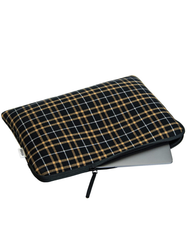 Custodia PC Black Yellow Check | DIEGO ZORODDU