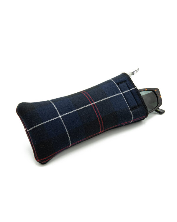 Custodia Occhiali Blue Check | DIEGO ZORODDU