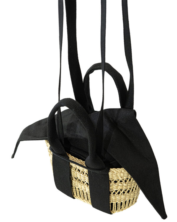 Borsa Piccola Ecrù Nero | DIEGO ZORODDU