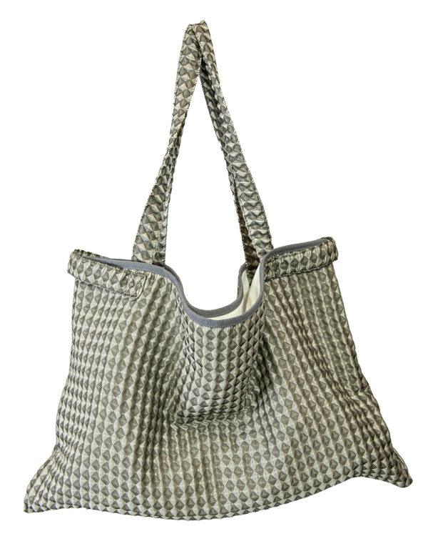 Borsa Tessuto Tridimensionale Argento | DIEGO ZORODDU