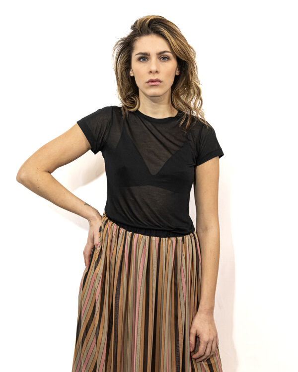 T Shirt Modal Nero | DIEGO ZORODDU