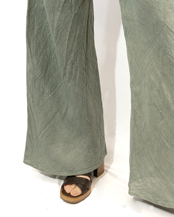 Pantaloni Lino Eucalipto | DIEGO ZORODDU