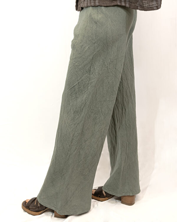 Pantaloni Lino Eucalipto | DIEGO ZORODDU