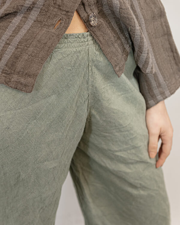 Pantaloni Lino Eucalipto | DIEGO ZORODDU