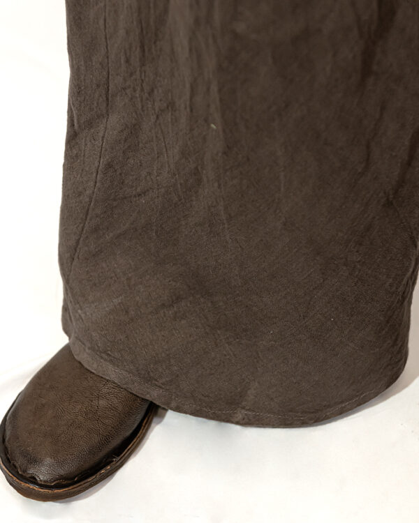 Pantaloni Lino Cioccolato | DIEGO ZORODDU