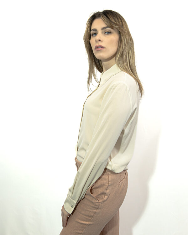 Camicia Seta Avorio | DIEGO ZORODDU