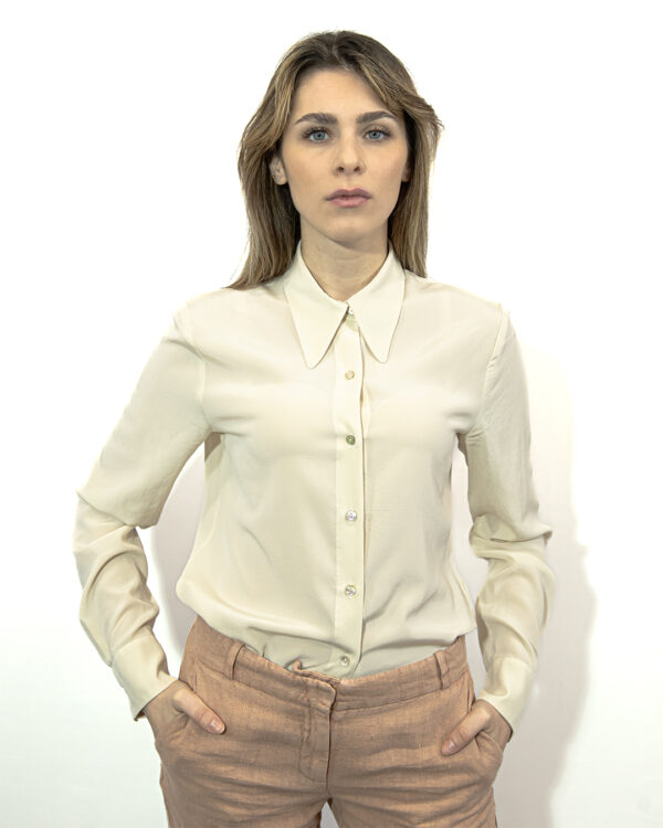 Camicia Seta Avorio | DIEGO ZORODDU