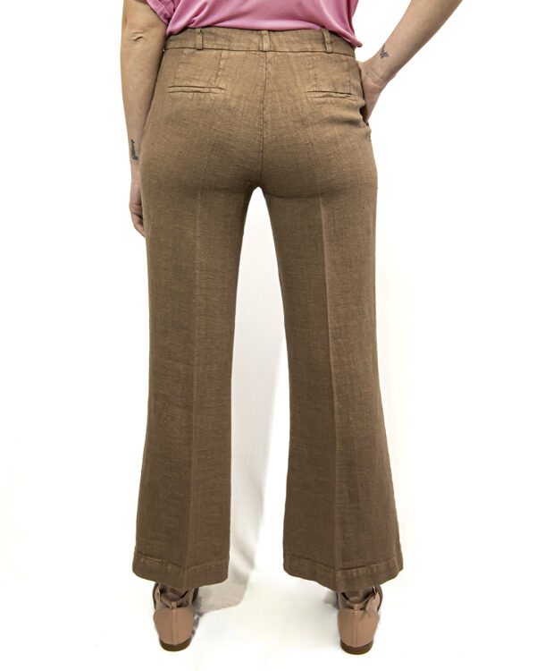 Pantaloni Lino Caramello | DIEGO ZORODDU