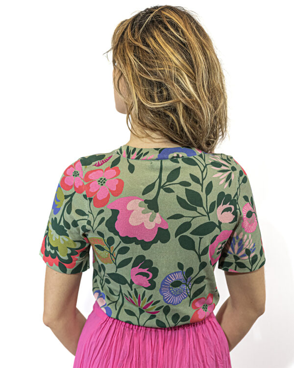 Maglia Floreale Menta | DIEGO ZORODDU