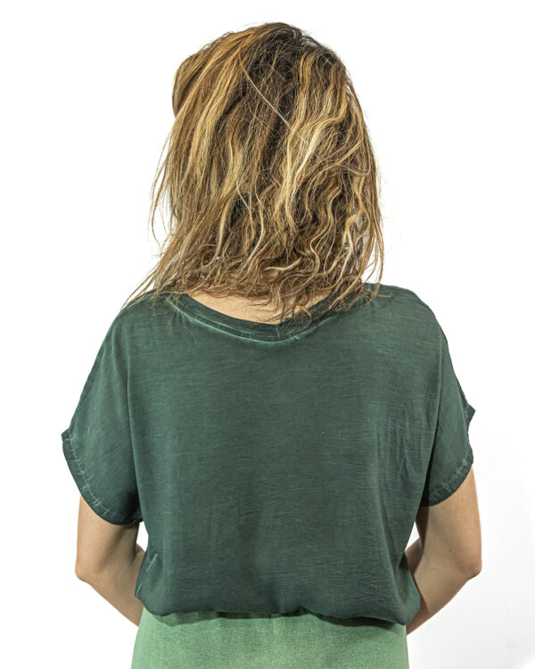 Blusa Verde Sabbiato | DIEGO ZORODDU