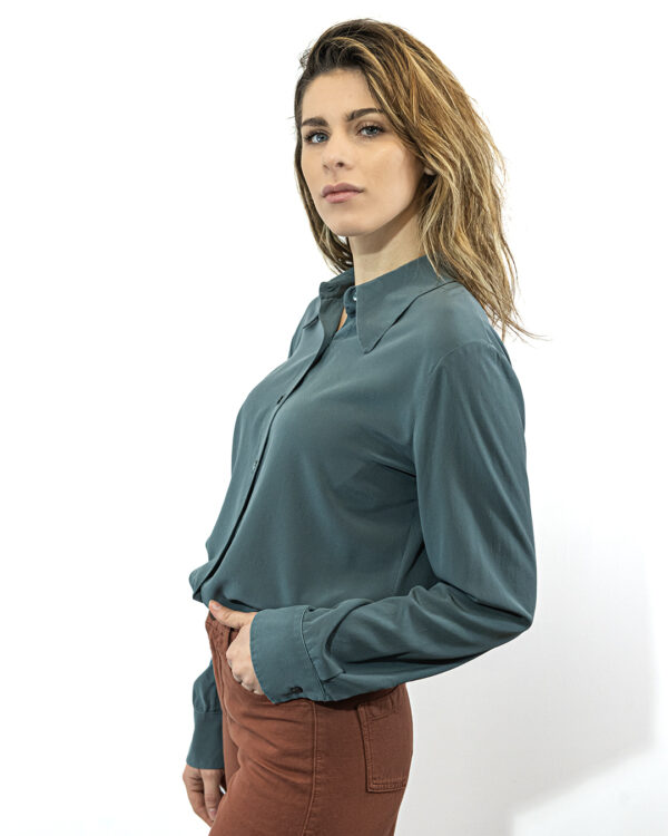 Camicia Seta Ottanio | DIEGO ZORODDU