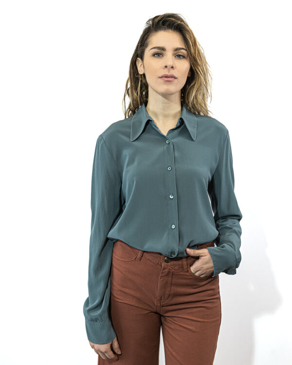 Camicia Seta Ottanio | DIEGO ZORODDU