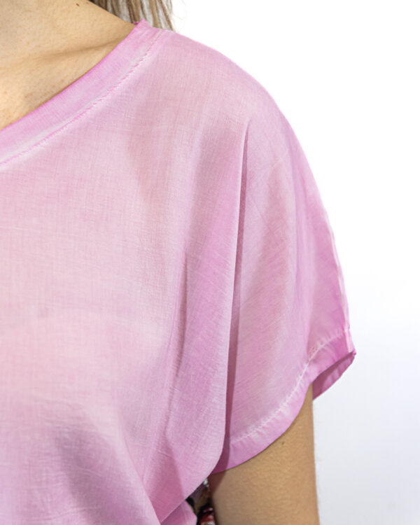 T Shirt Sfumata Rosa | DIEGO ZORODDU