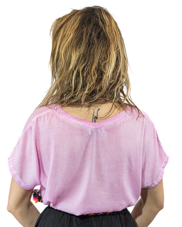 T Shirt Sfumata Rosa | DIEGO ZORODDU