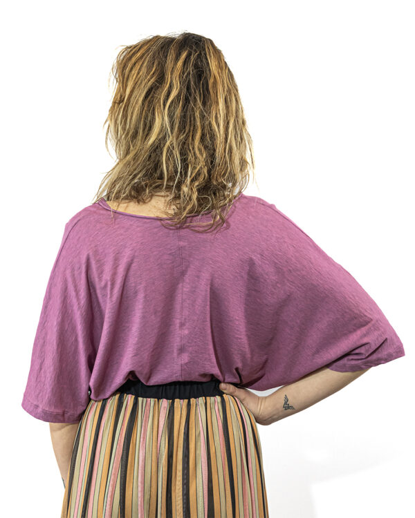 Maglia Kimono Melange Rosa | DIEGO ZORODDU