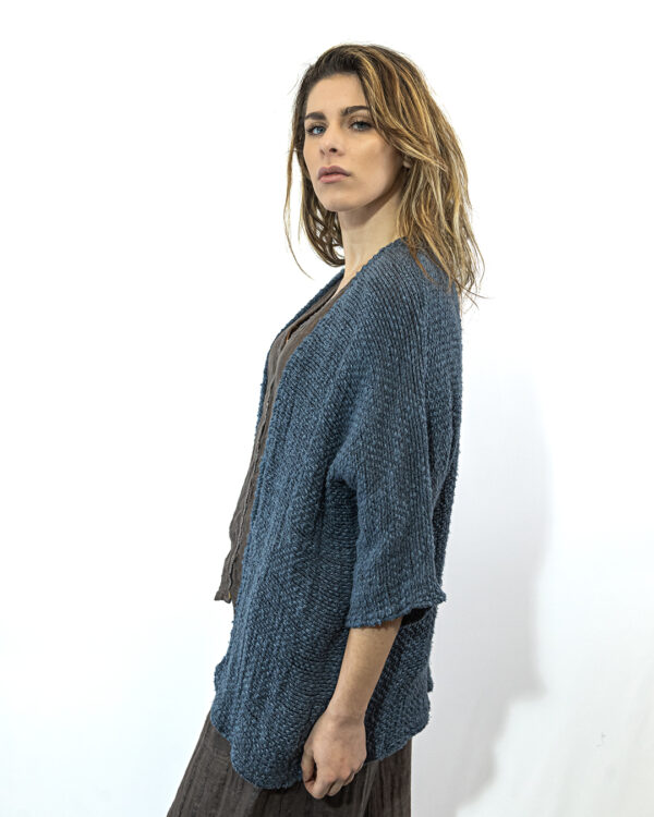 Kimono Lino Blu | DIEGO ZORODDU