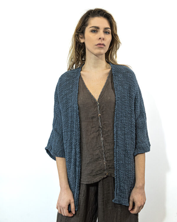 Kimono Lino Blu | DIEGO ZORODDU