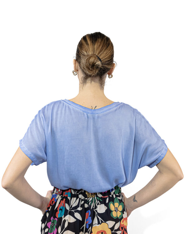 T Shirt Sfumata Azzurra | DIEGO ZORODDU