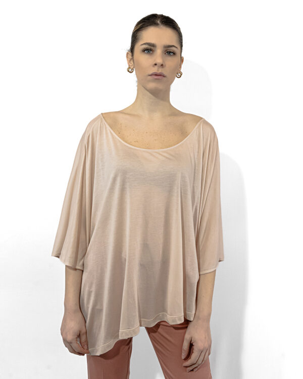 Maglia Poncho Cipria | DIEGO ZORODDU