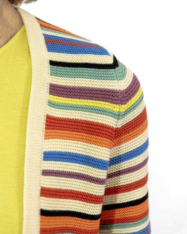 Cardigan Righe Multicolor | DIEGO ZORODDU