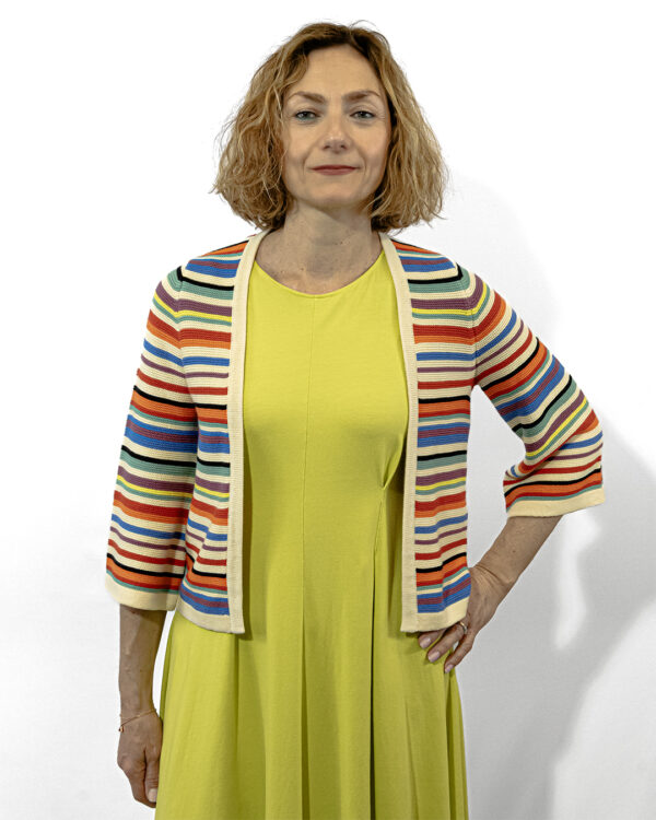 Cardigan Righe Multicolor | DIEGO ZORODDU