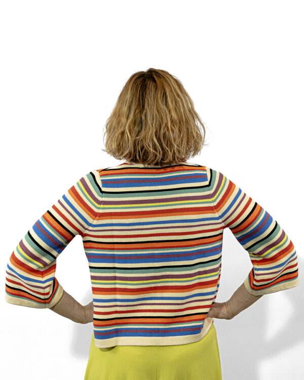 Cardigan Righe Multicolor | DIEGO ZORODDU