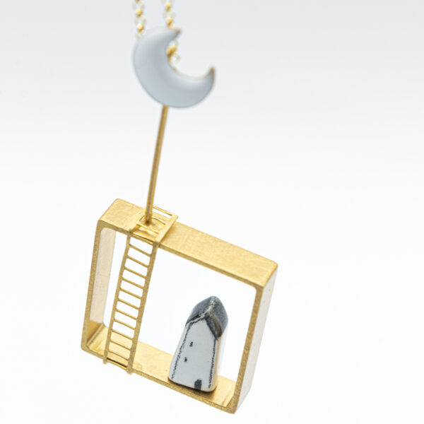Collana Scala Luna Argento | DIEGO ZORODDU