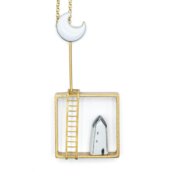 Collana Scala Luna Argento | DIEGO ZORODDU