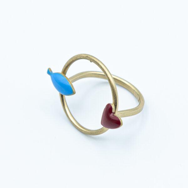 Anello Cuore Rosso | DIEGO ZORODDU
