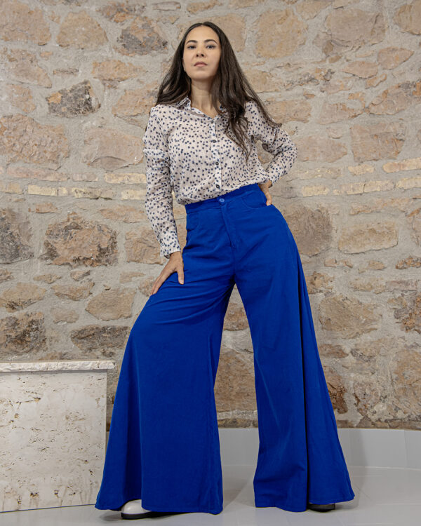 Pantaloni Isa blu | DIEGO ZORODDU