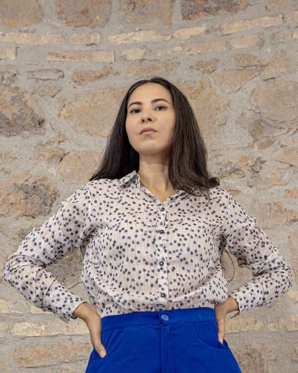 Camicia Soffioni blu | DIEGO ZORODDU