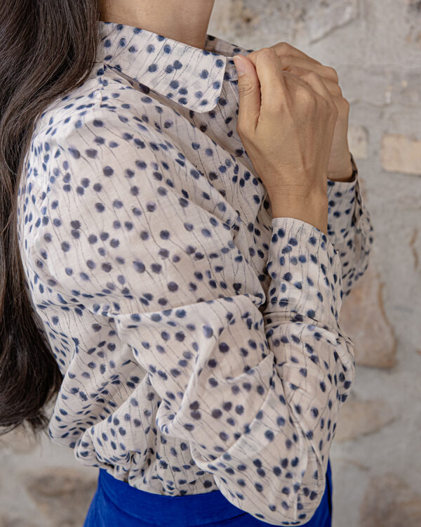 Camicia Soffioni blu | DIEGO ZORODDU